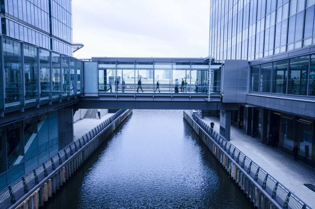 bridge between two buildings