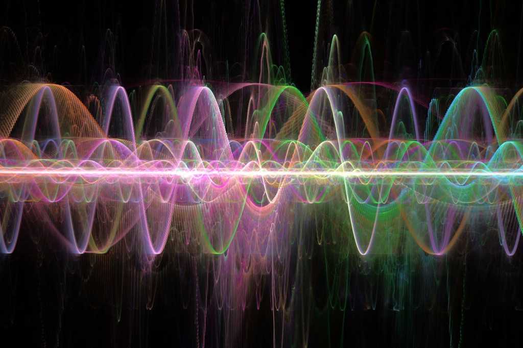 millimeter wave wireless technology sound waves abstract audio graphic