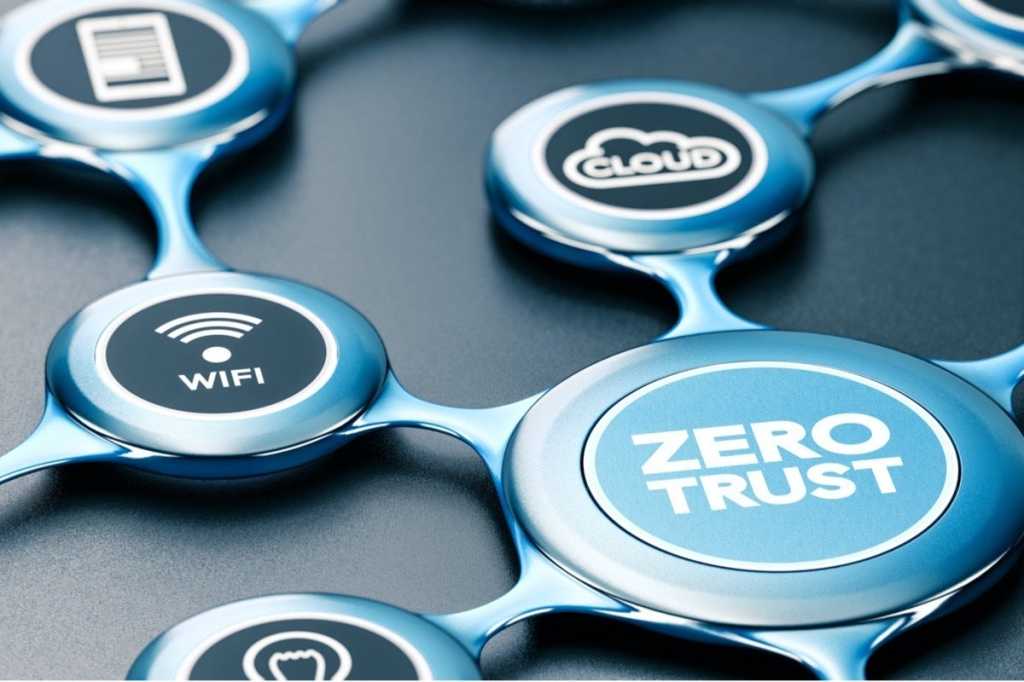 zero trust security model secured network picture id1313494602