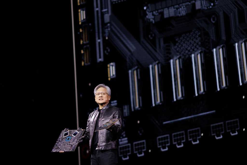 Nvidia CEO Jensen Huang GB200 Grace Blackwell Superchips