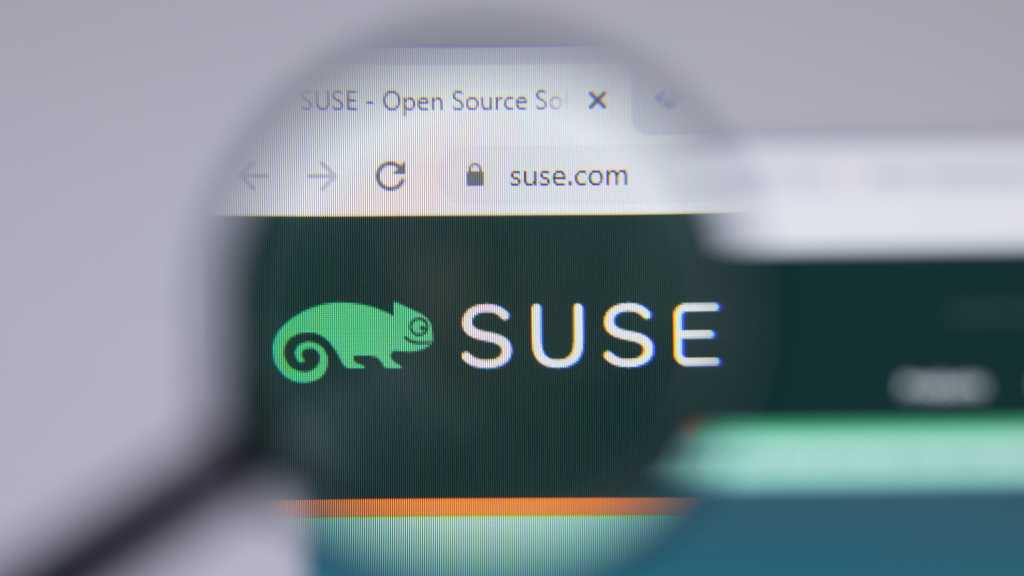 SUSE logo close-up on website