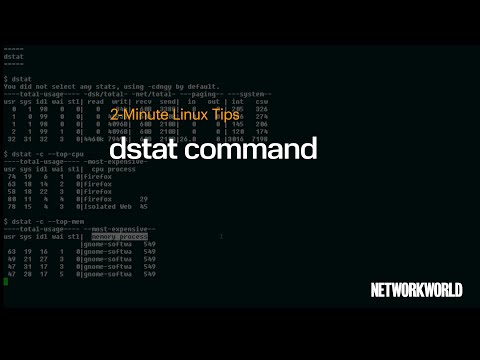 How to use the dstat command